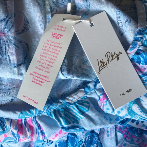 LILLY PULITZER Amerie Linen Midi Dress - Picture 11 of 13